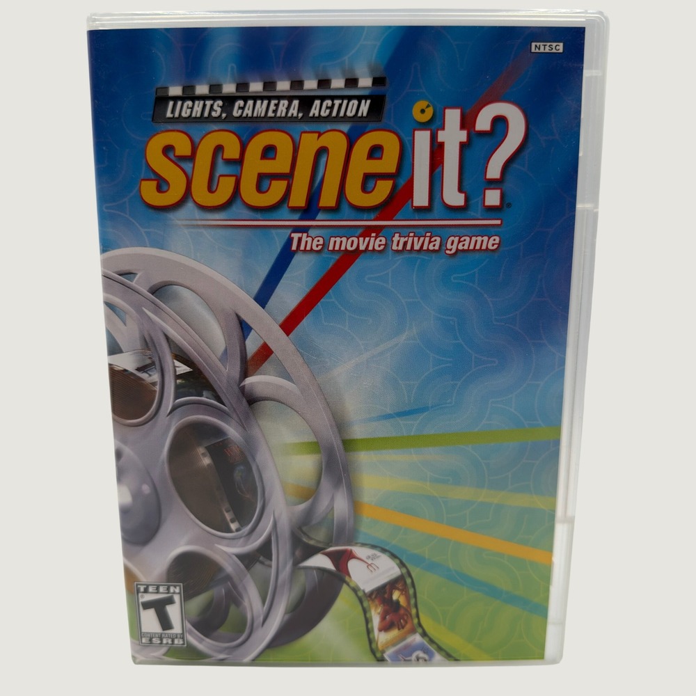 Scene It? Lights Camera Action Xbox 360 Movie Trivia Game with Manual Complete